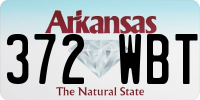 AR license plate 372WBT