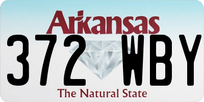 AR license plate 372WBY