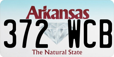 AR license plate 372WCB