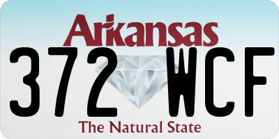 AR license plate 372WCF