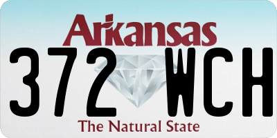 AR license plate 372WCH