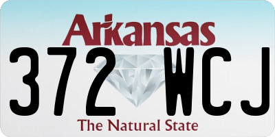AR license plate 372WCJ
