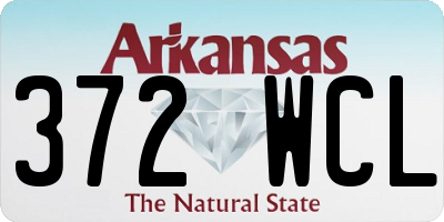 AR license plate 372WCL