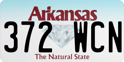 AR license plate 372WCN