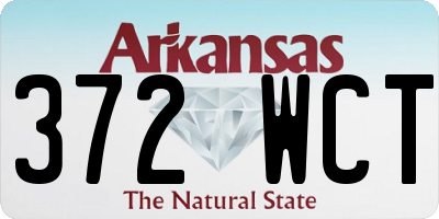 AR license plate 372WCT