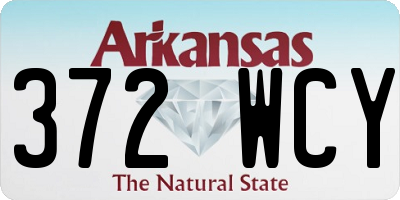 AR license plate 372WCY