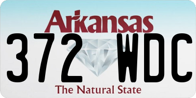 AR license plate 372WDC