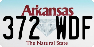 AR license plate 372WDF