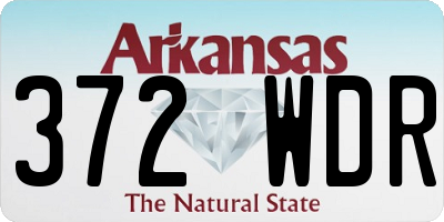 AR license plate 372WDR