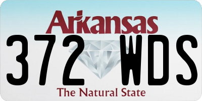 AR license plate 372WDS