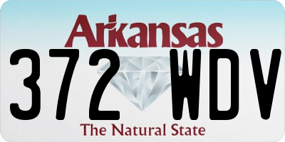 AR license plate 372WDV