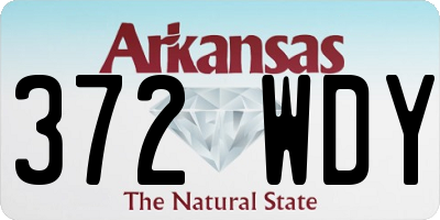 AR license plate 372WDY