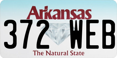 AR license plate 372WEB
