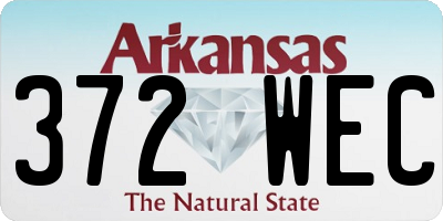 AR license plate 372WEC
