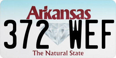AR license plate 372WEF