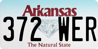 AR license plate 372WER
