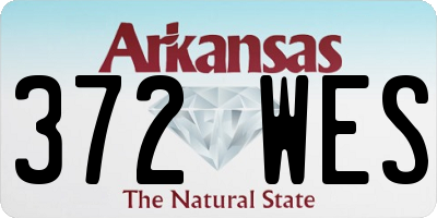 AR license plate 372WES