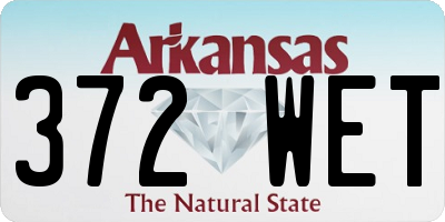 AR license plate 372WET