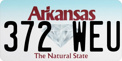 AR license plate 372WEU
