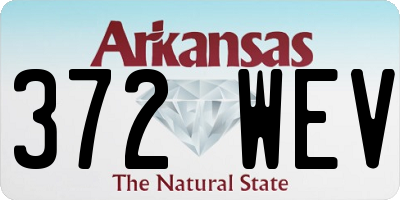 AR license plate 372WEV