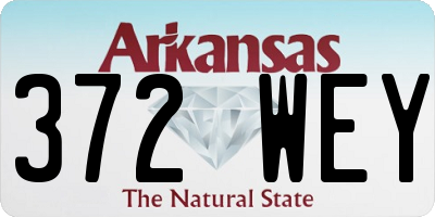 AR license plate 372WEY