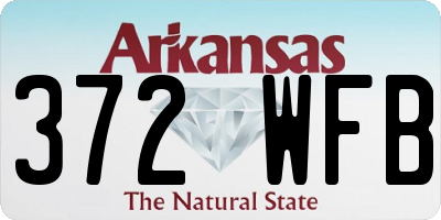 AR license plate 372WFB