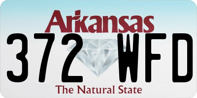 AR license plate 372WFD
