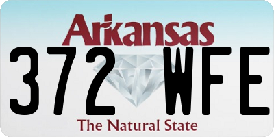 AR license plate 372WFE