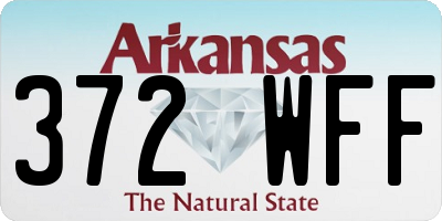 AR license plate 372WFF
