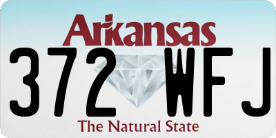 AR license plate 372WFJ