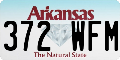 AR license plate 372WFM