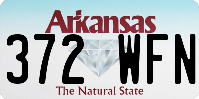 AR license plate 372WFN