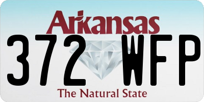 AR license plate 372WFP