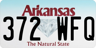 AR license plate 372WFQ