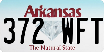 AR license plate 372WFT