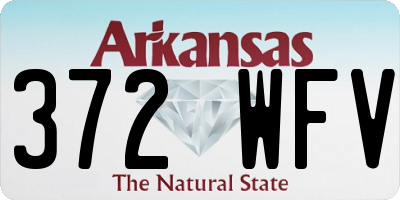AR license plate 372WFV