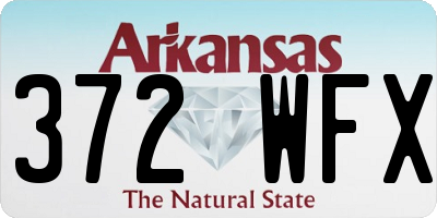 AR license plate 372WFX