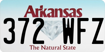AR license plate 372WFZ
