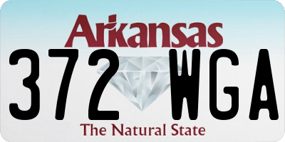 AR license plate 372WGA