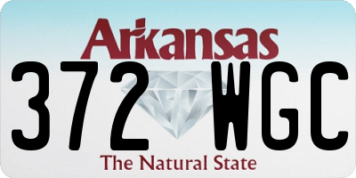 AR license plate 372WGC