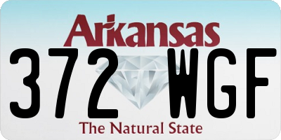 AR license plate 372WGF