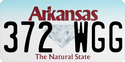 AR license plate 372WGG