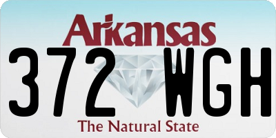 AR license plate 372WGH