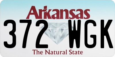 AR license plate 372WGK