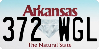 AR license plate 372WGL