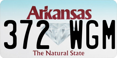 AR license plate 372WGM