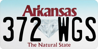 AR license plate 372WGS