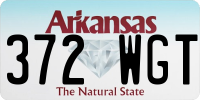 AR license plate 372WGT