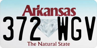 AR license plate 372WGV
