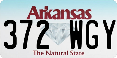 AR license plate 372WGY